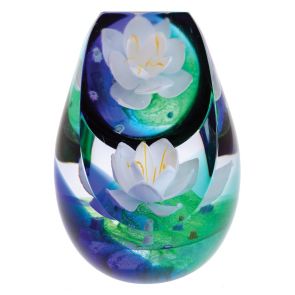 Caithness Glass Royal Botanical Garden - Water Lily - Nymphaea - Limited Edition of 150