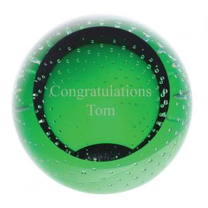 Green Blank Paperweight