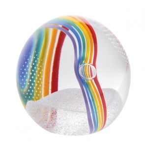 Caithness Glass Wonderful World - Chasing Rainbows