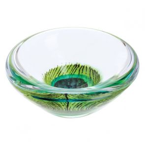 Caithness Glass Peacock - Dish
