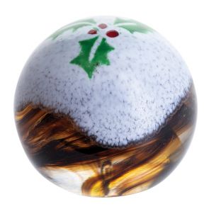 Caithness Glass Christmas - Christmas Pud Small