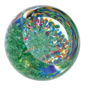 Caithness Glass Party Poppers - Green