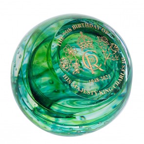 King Charles 75th Birthday Unlimited Paperweight