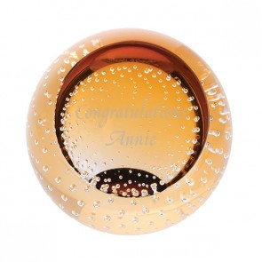 Personalised Gold Paperweight