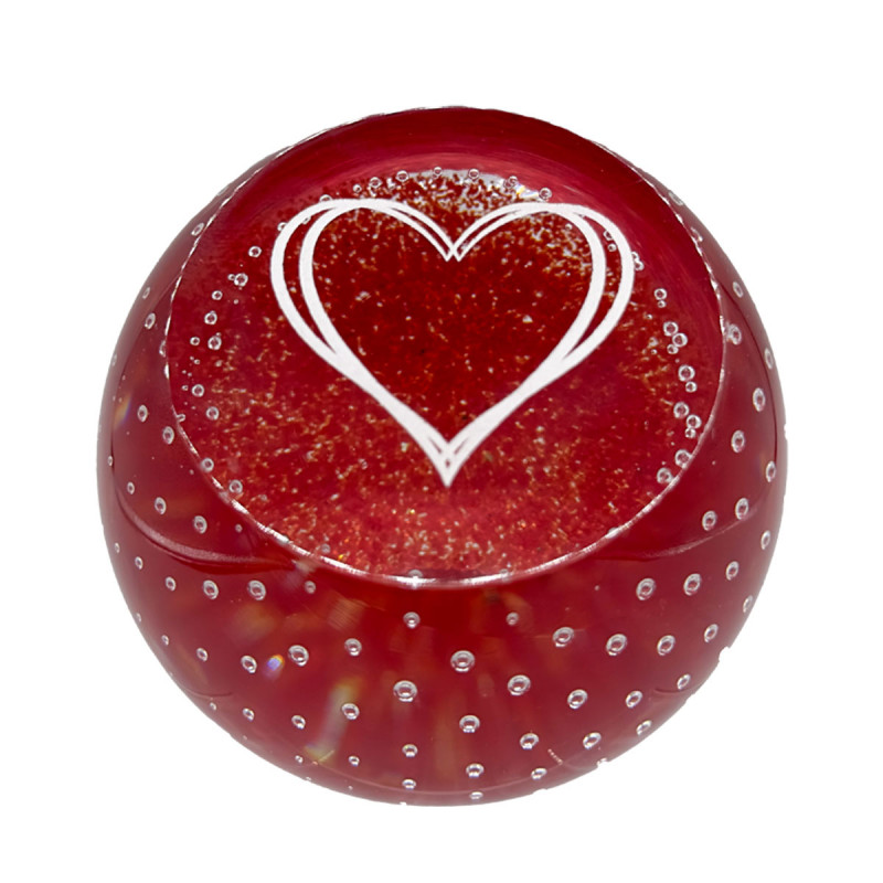 Love Heart Paperweight | Caithness Glass